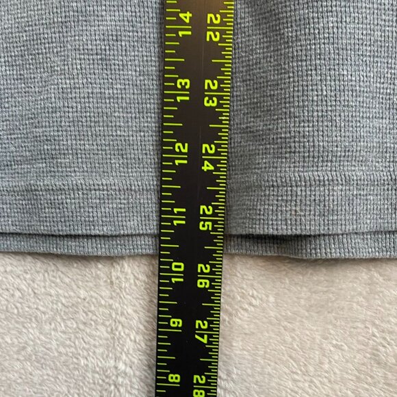 Timberland Mens Sweatshirt Small Gray Striped Crewneck Long Sleeve Pullover Logo - Picture 3 of 9